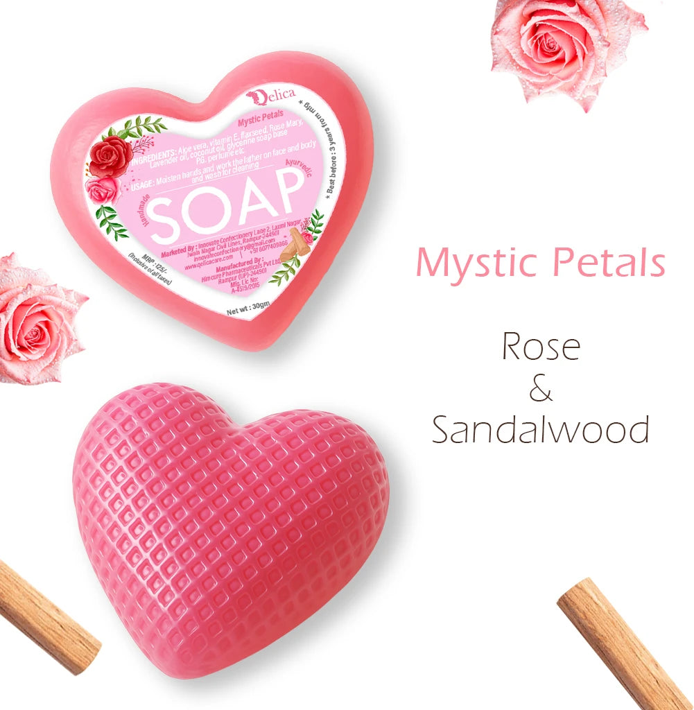 Ayurvedic Soap for Face & Body – Rose & Chocolate Blend