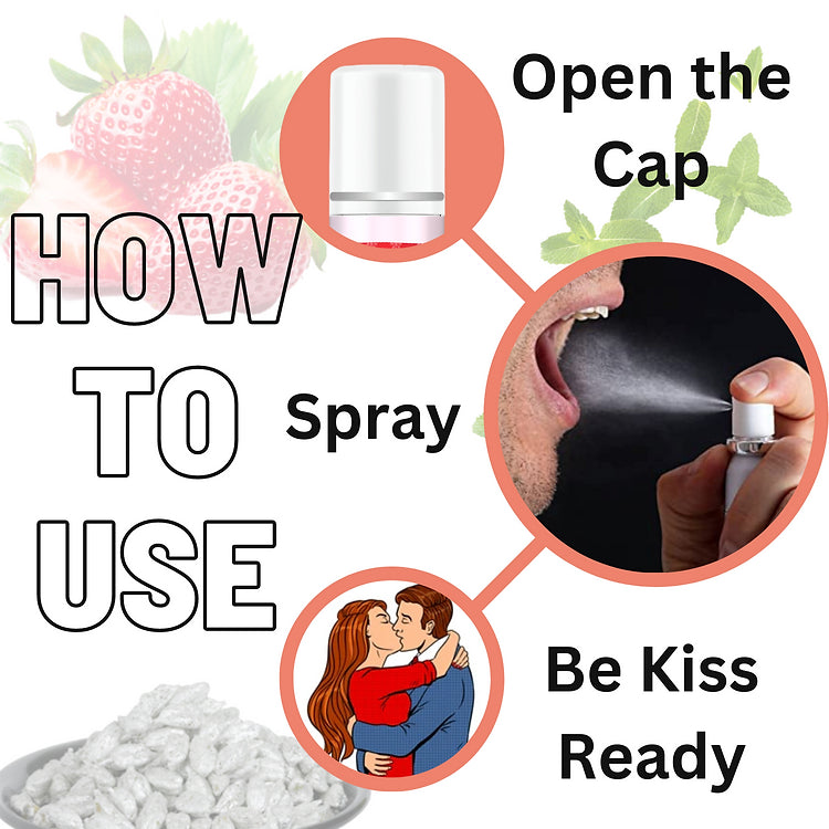 Qelica Mouth Fresh Spray with Ice Effect | Oral Hygiene & Fresh Breath, Low Calories