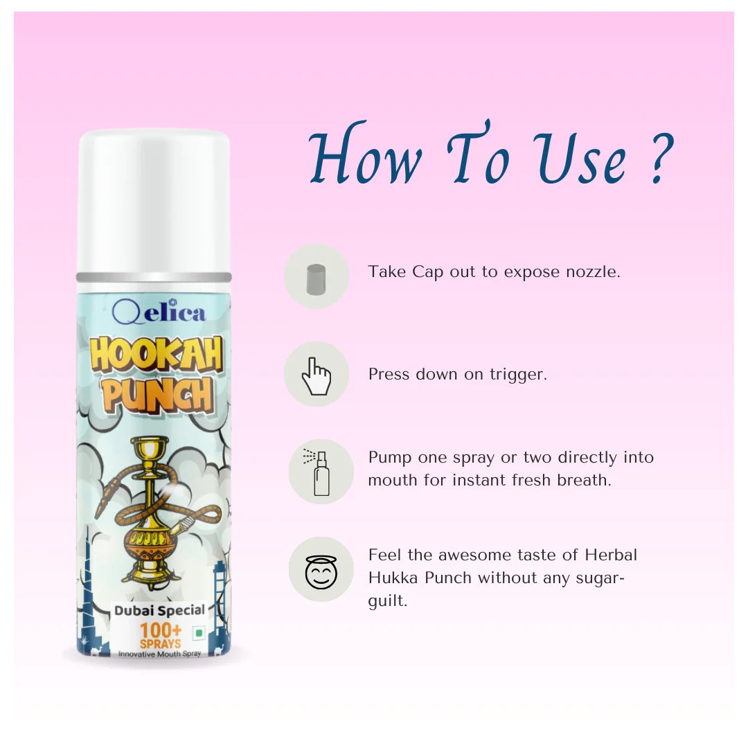 Mouth Freshener Liquid | Qelica Hookah Punch Dubai Special