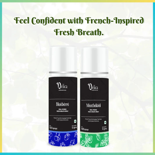 Qelica Blueberre & Menthekool French Touch Spray  (20 g)