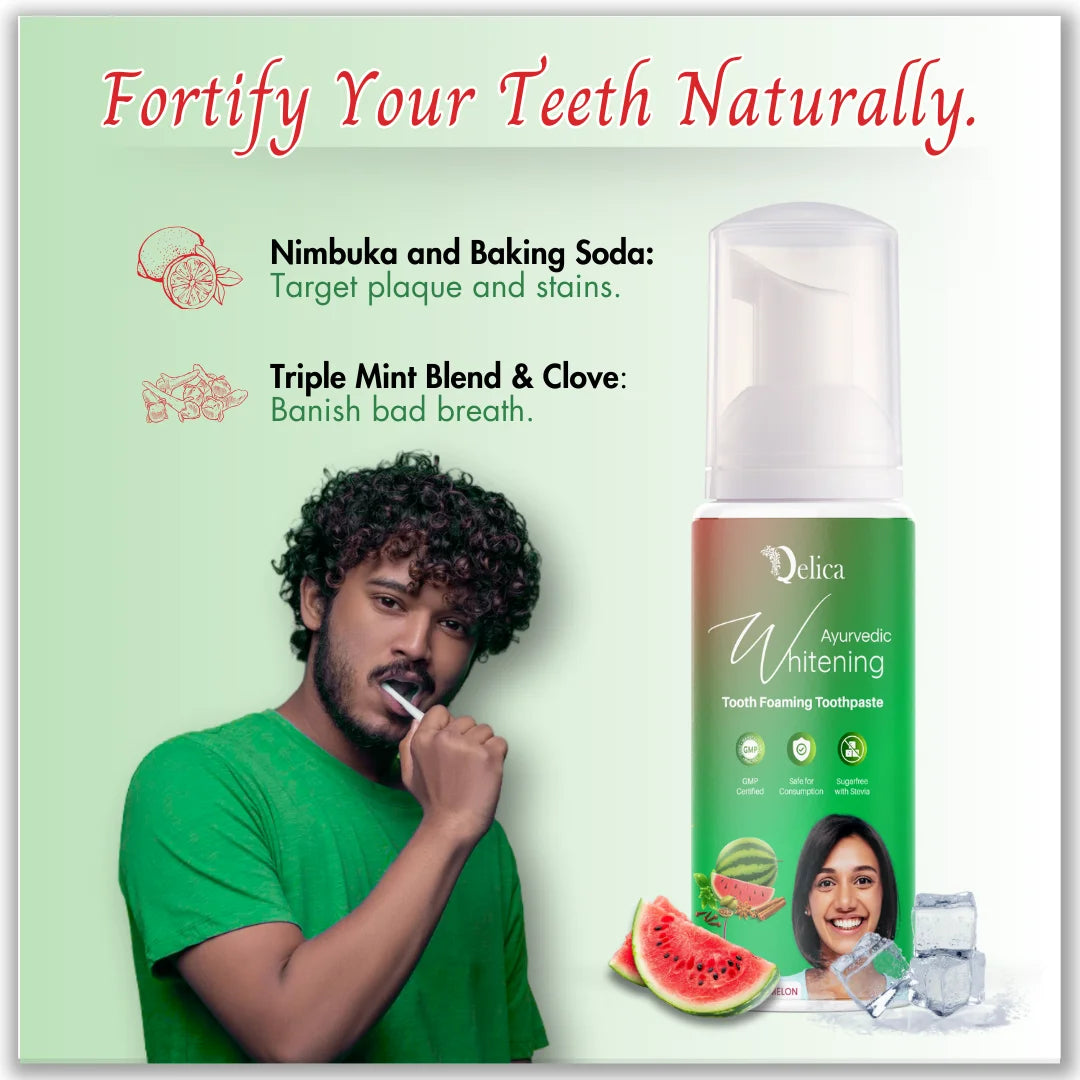 Teeth Whitening Foam – Cool Watermelon Flavor for a Bright Smile