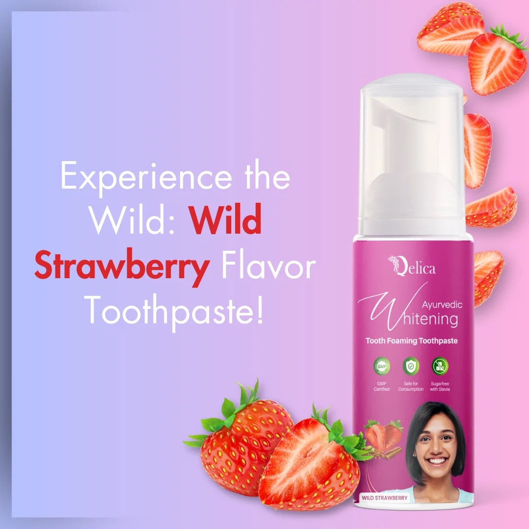 Teeth Whitening Foam - Wild Strawberry Flavor