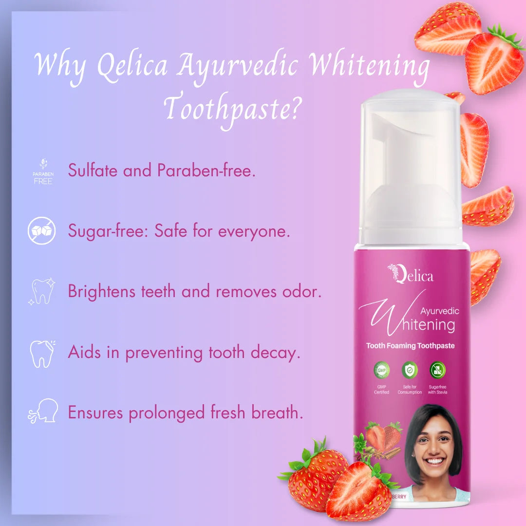 Teeth Whitening Foam - Wild Strawberry Flavor