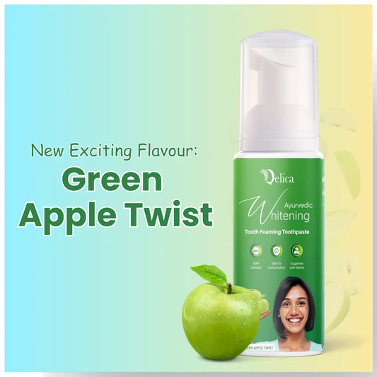 Teeth Whitening Foam - Green Apple Twist Flavor