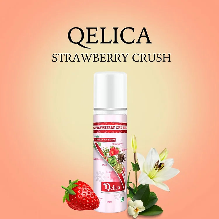 Qelica Mouth Spray with Ice Effect Oral Hygiene Fresh Breath Spray, Low Calories