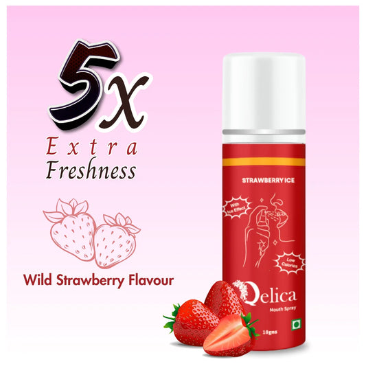 Qelica Mouth and Breath Freshener Spray with Ice Effect for Men and Women