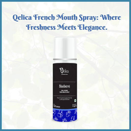 Qelica Blueberre Oral Hygiene Fresh Breath Spray  (10 g)