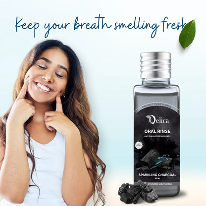 Charcoal mouth wash