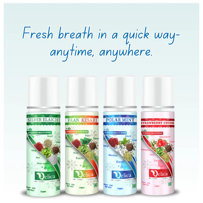 Qelica Ayurvedic 4 Flavour Mouth Spray