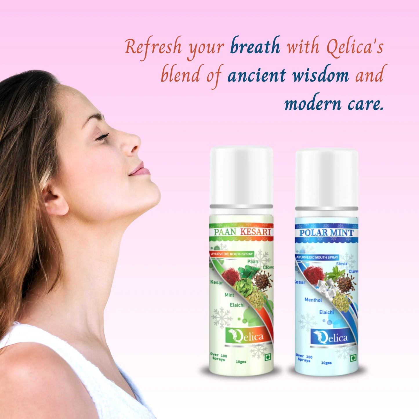 Qelica Love Special Men & Women Mouth Freshener Long-Lasting Kiss-Ready Breath Freshner Spray  (30 g)