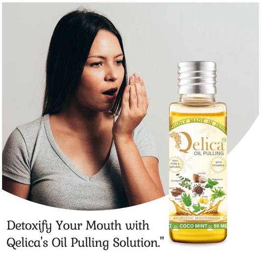 Qelica Oil Pulling with Vitamin-e Pure