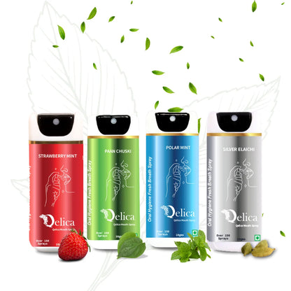 Qelica Breath Freshener Spray – Instant & Multi-Flavor