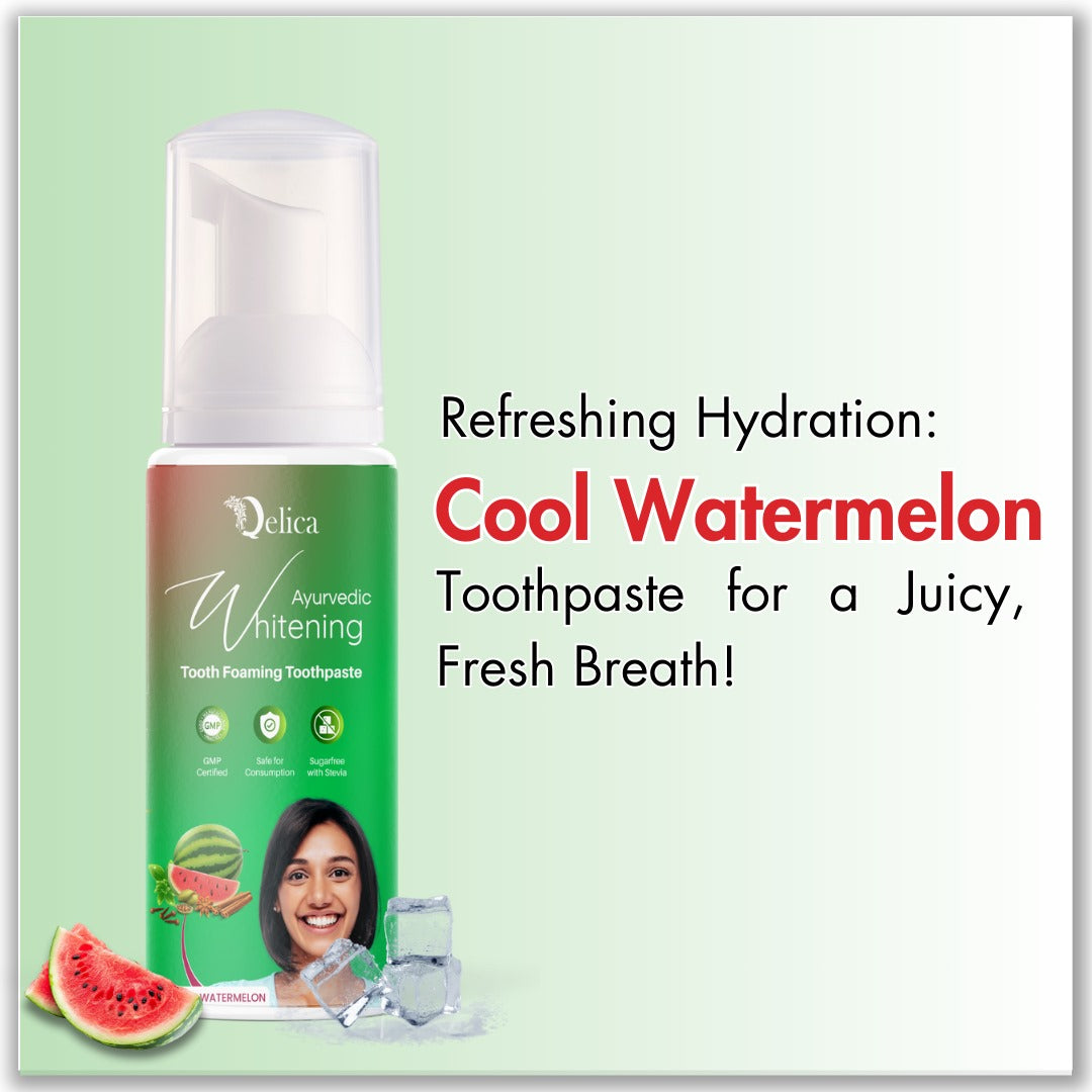 Teeth Whitening Foam – Cool Watermelon Flavor for a Bright Smile